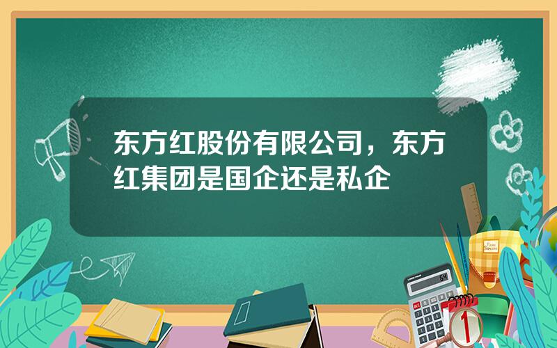 东方红股份有限公司，东方红集团是国企还是私企