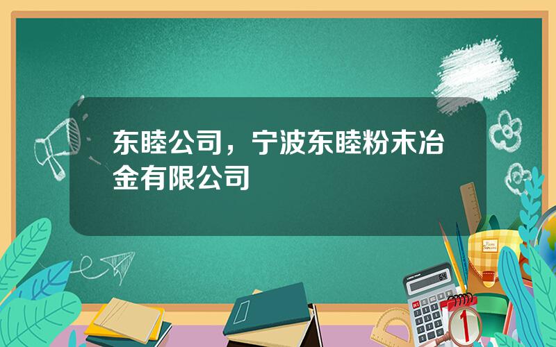 东睦公司，宁波东睦粉末冶金有限公司