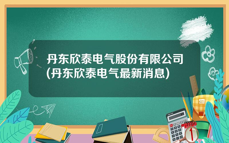 丹东欣泰电气股份有限公司(丹东欣泰电气最新消息)